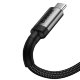 Кабель Baseus Cafule Type-C PD3.1 60Вт 1м Серо-Чёрный - Изображение 109189
