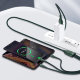 Кабель Baseus Flash One-for-three micro USB+Lightning+Type-C 5A 1.2м Зелёный - Изображение 154255