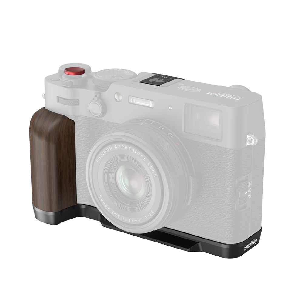 Площадка с рукояткой SmallRig Wooden для Fujifilm X100VI / X100V Чёрная 