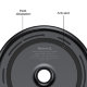 Быстрая беспроводная зарядка Baseus Donut Wireless Charger 15W Черная - Изображение 68205