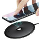 Быстрая беспроводная зарядка Baseus Donut Wireless Charger 15W Черная - Изображение 68208
