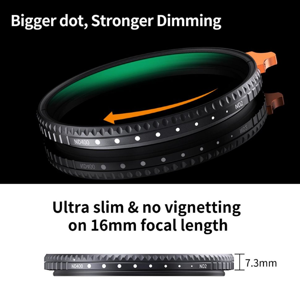 

Светофильтр K&F Concept Nano-X ND2-400 52мм KF01.1459
