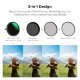 Светофильтр K&F Concept Nano-X CPL/ND2-32/Black Diffusion 1/4 55мм - Изображение 267714