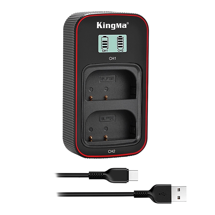 Зарядное устройство KingMa Dual Battery Charger для DMW-BLF19 BM058-BLF19