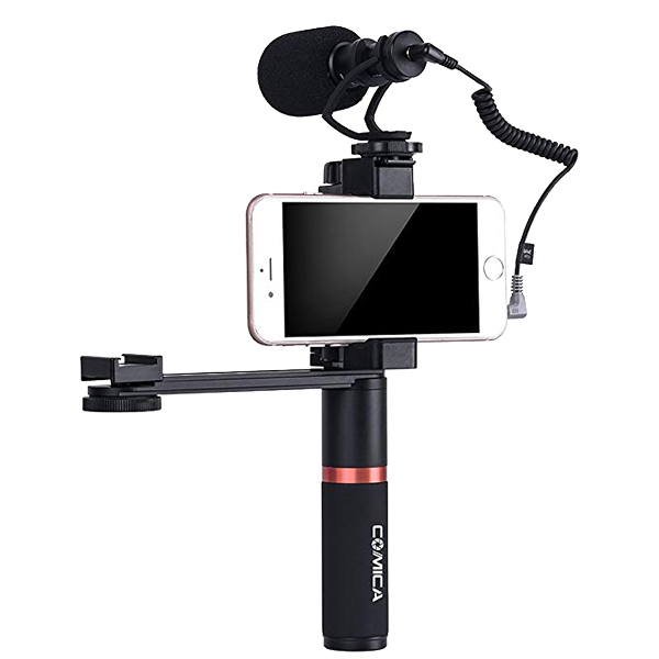 Микрофон CoMica CVM-VM10-K4 с держателем 