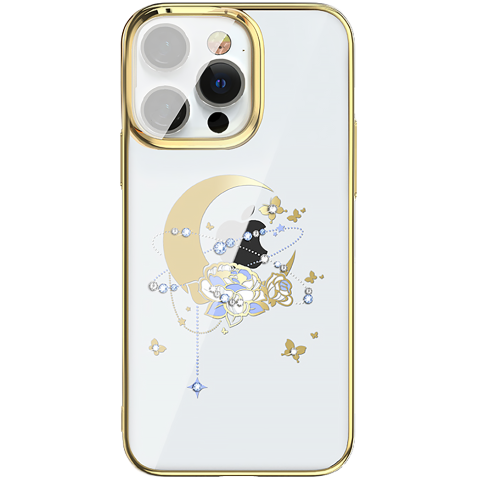 Чехол PQY Moon для iPhone 13 Pro Flower 