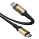 Кабель Baseus Cafule Type-C PD3.1 Gen1 60W 1м Черный-золотой - Изображение 120705