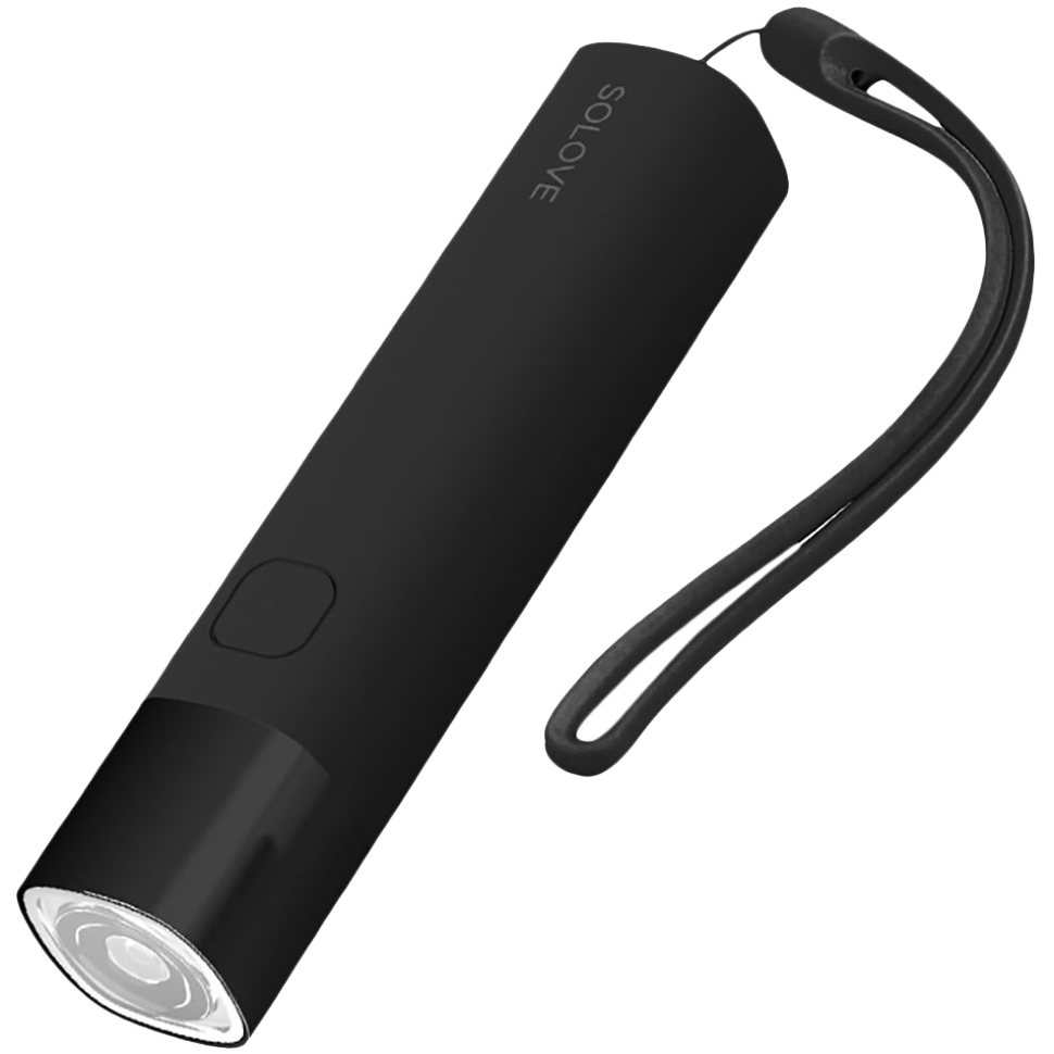 Фонарик - внешний аккумулятор Solove X3s 3000mah Чёрный 