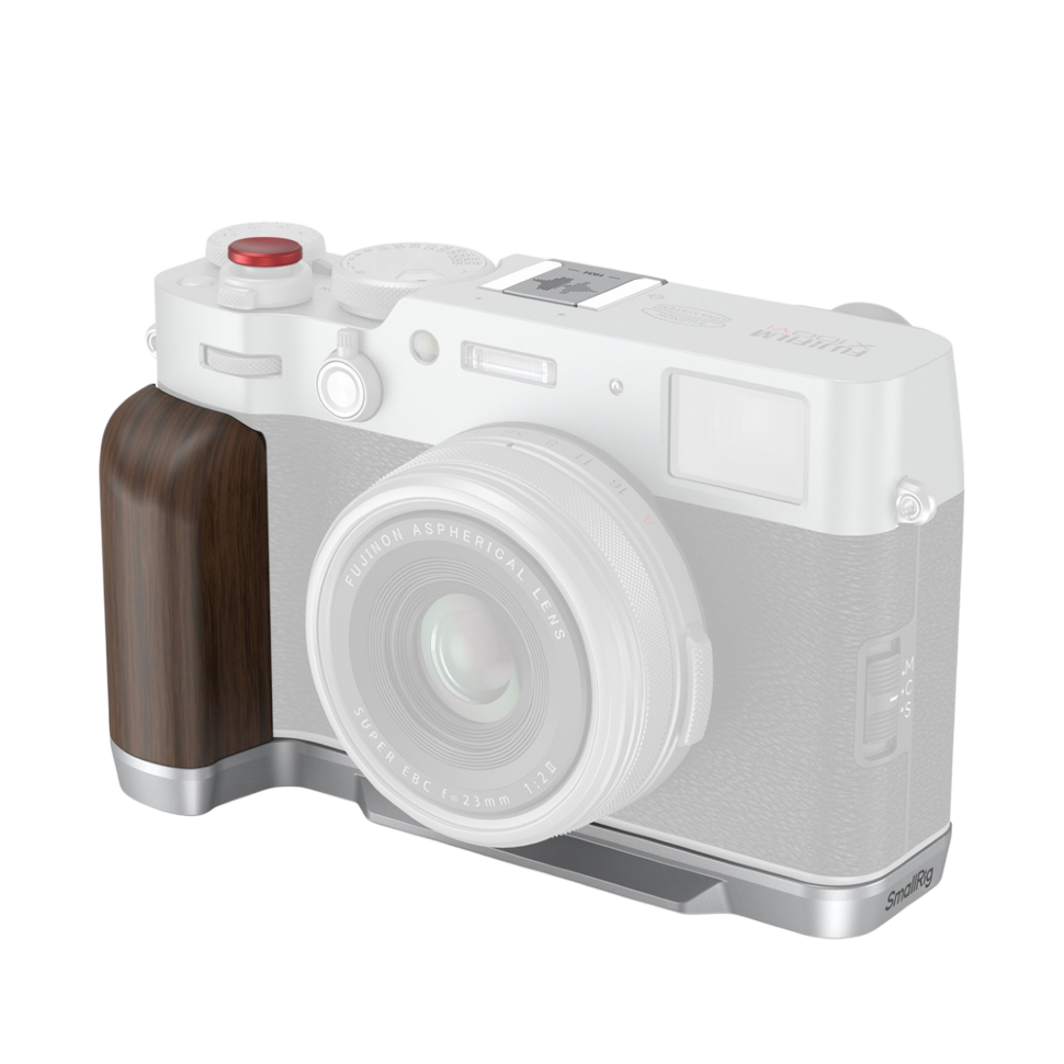 Площадка с рукояткой SmallRig Wooden для Fujifilm X100VI / X100V Серебро 