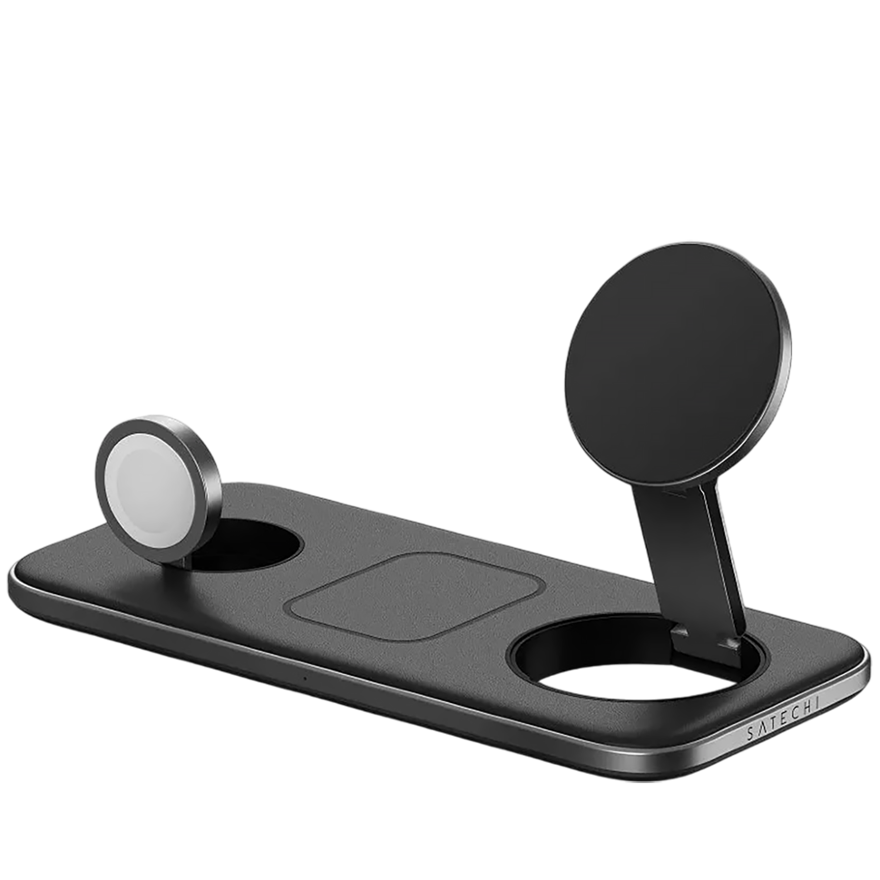 Беспроводная зарядка Satechi Qi2 Trio Wireless Charging Pad 