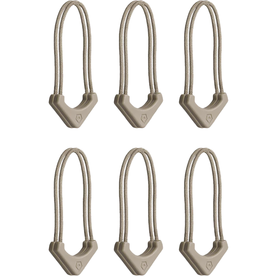 Пуллер-петля для молнии WANDRD WORRYLESS Zipper Puller Бежевая (6 пар) 