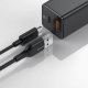 Сетевой адаптер Baseus GaN Mini 45W Чёрный (+кабель Type-C) - Изображение 152944