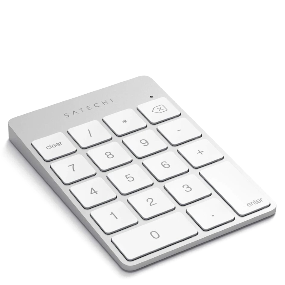 Беспроводной цифровой блок клавиатуры Satechi Aluminum Slim Keypad Numpad Серебро 