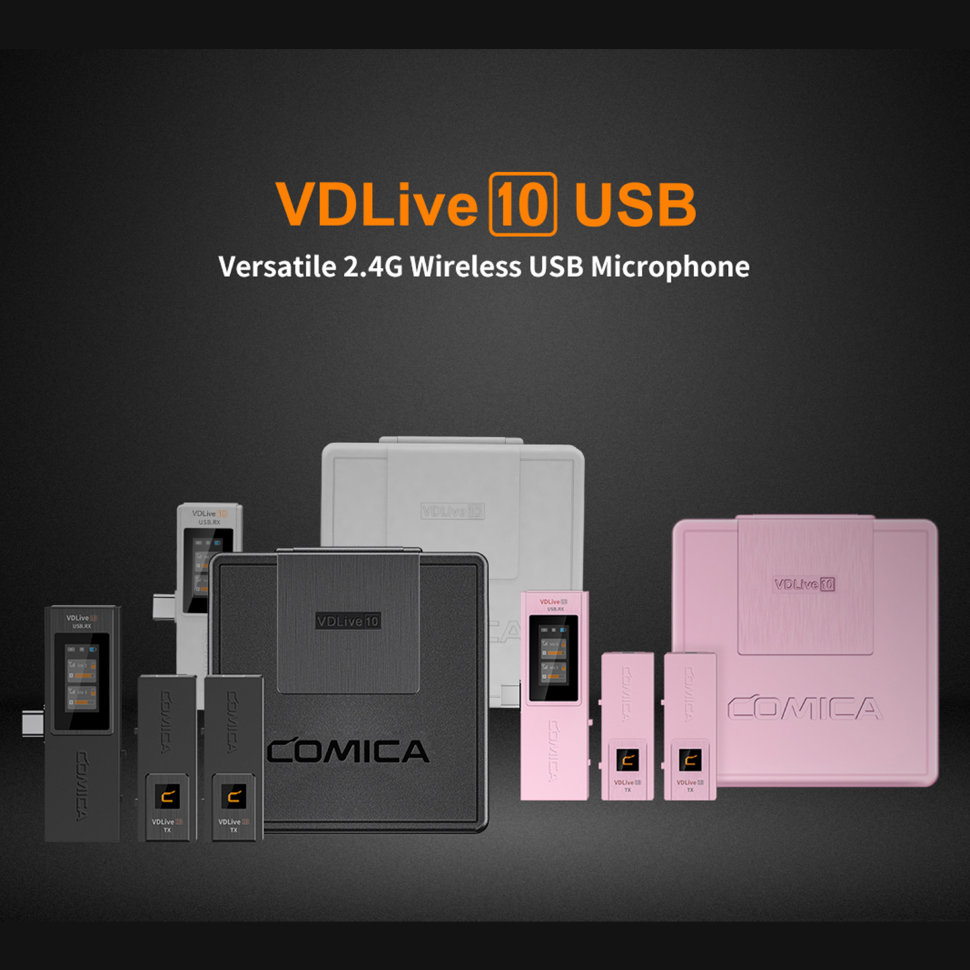 

Радиосистема CoMica VDLive10 Type-C Белая VDLive10 USB(White)