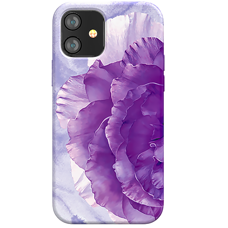 Чехол PQY Peony для iPhone 12 Mini Фиолетовый 
