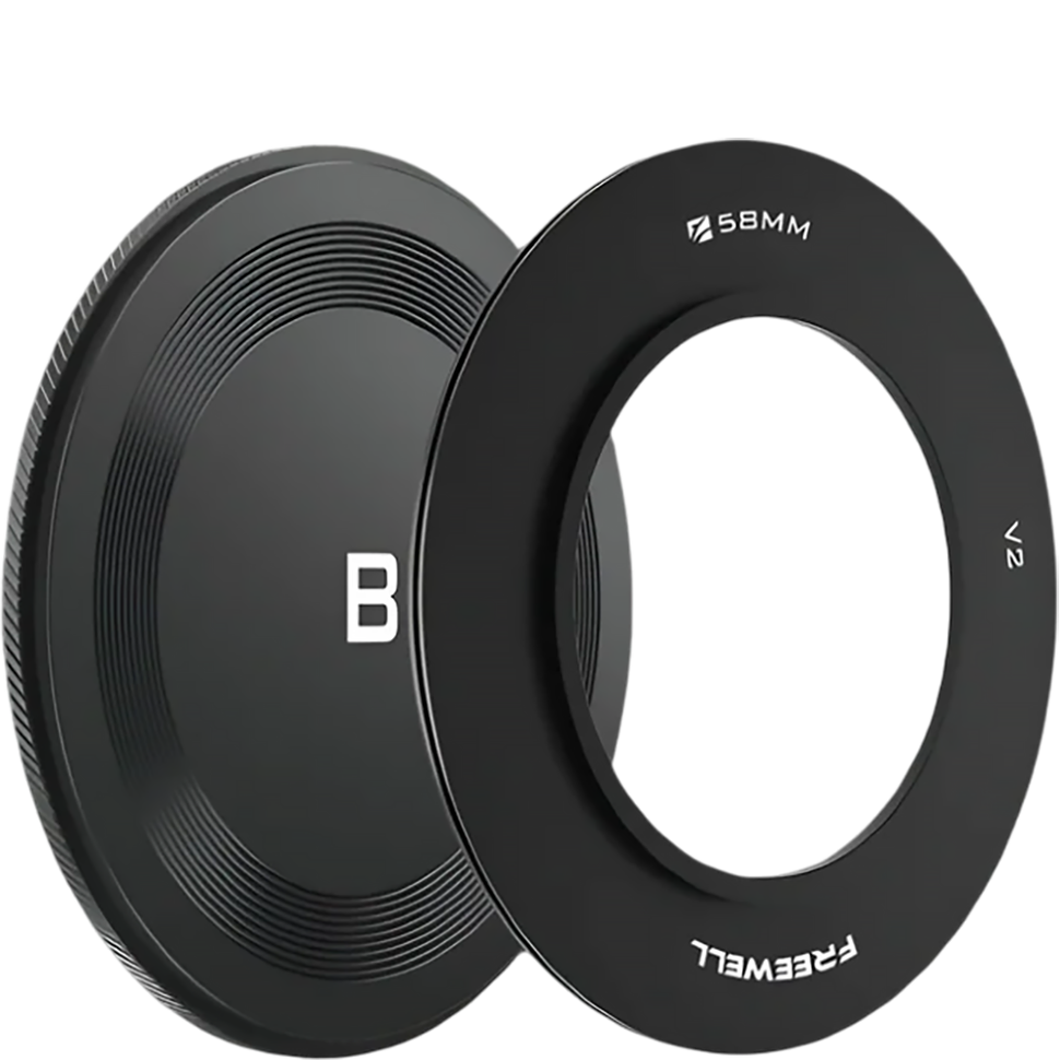 Переходное кольцо с крышкой Freewell Adapter Ring для V2 VND/CPL 58мм 