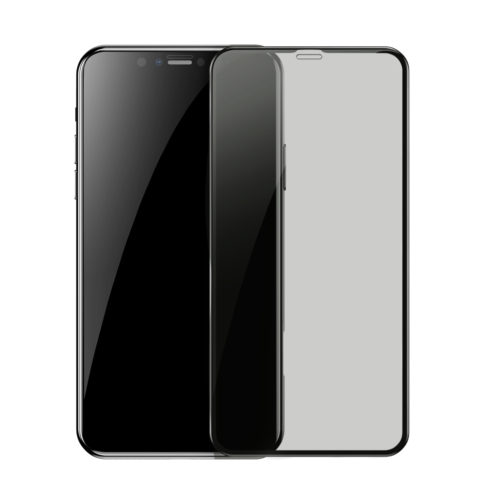 Стекло Baseus 0.23мм антишпион для iPhone 11 Чёрное 