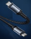 Кабель Baseus Cafule Type-C PD3.1 Gen2 100W 1м Черный-Золотой - Изображение 120717