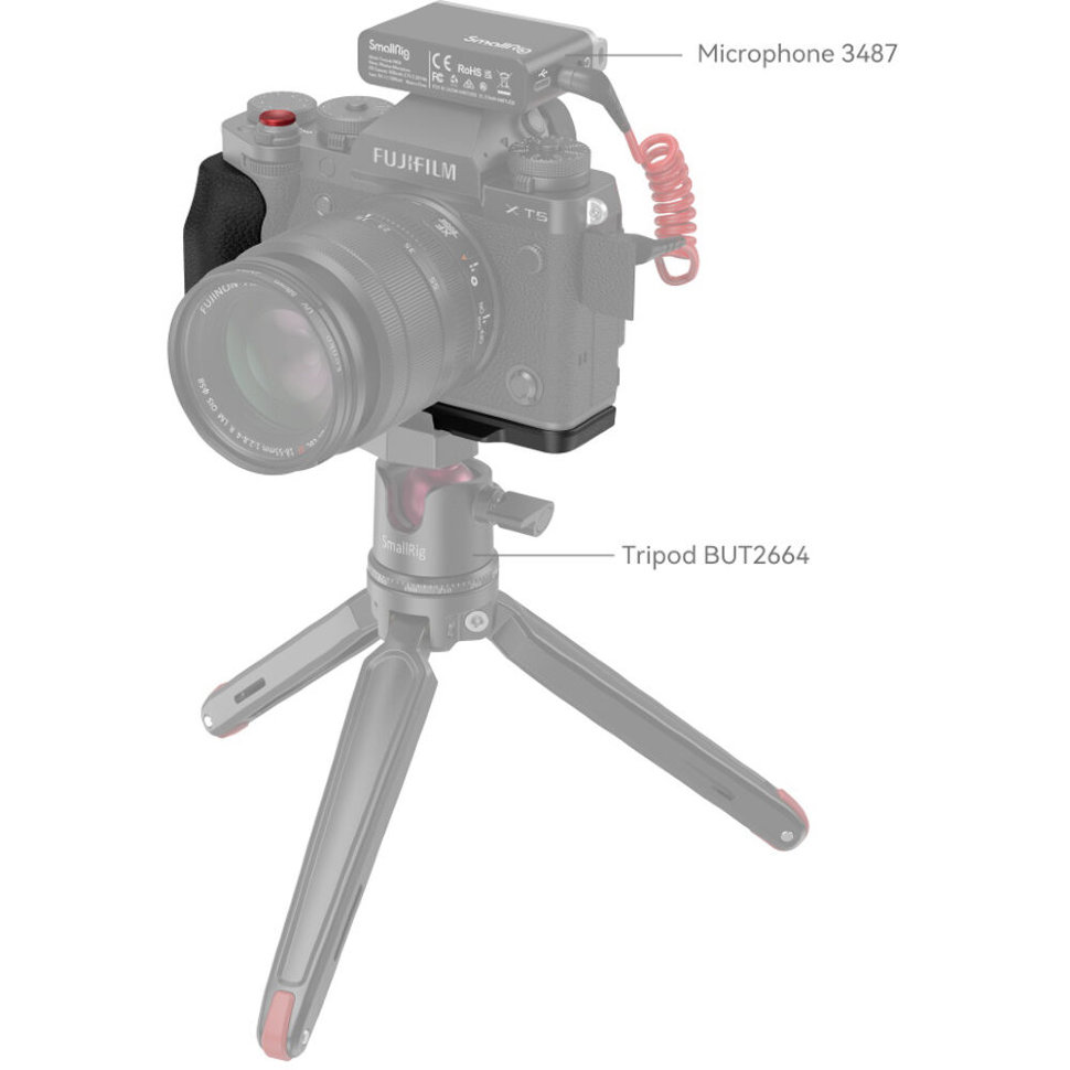 

Площадка с рукояткой SmallRig 4260 для Fujifilm X-T5 Черная