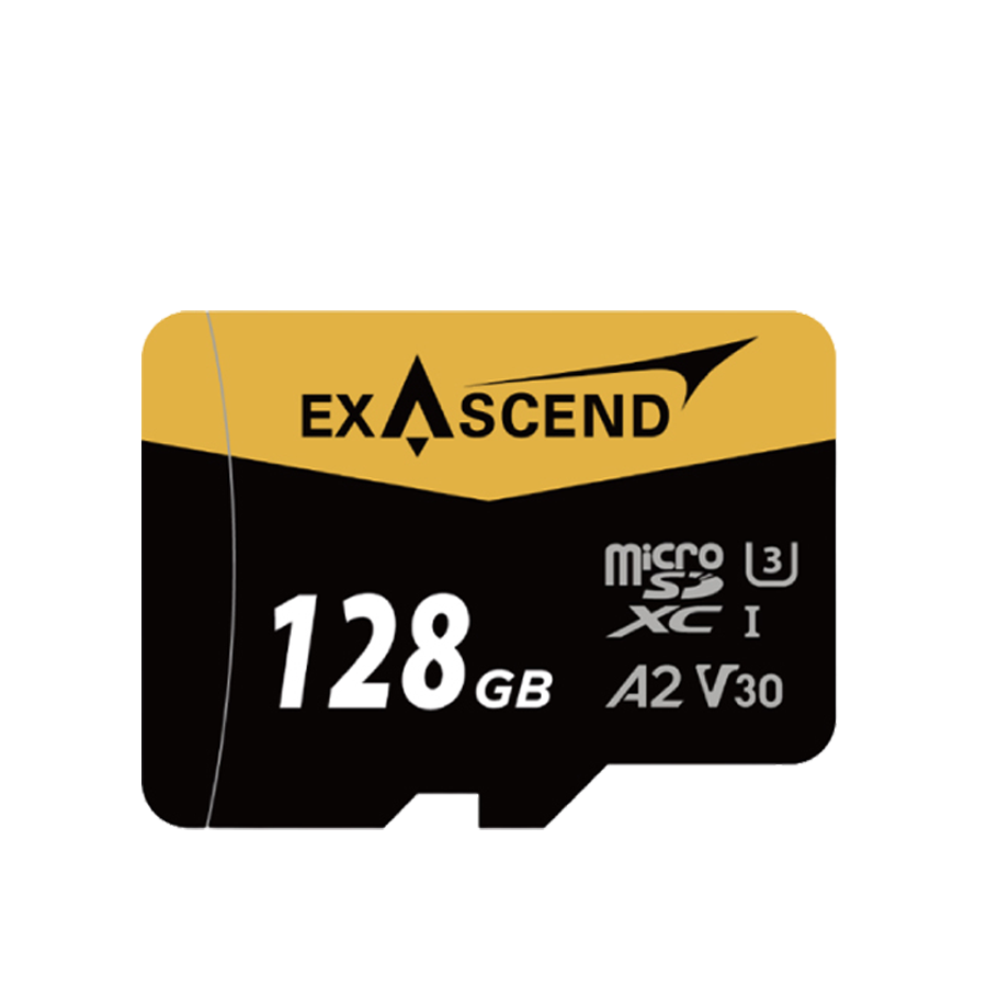 Карта памяти Exascend Catalyst UHS-I microSD V30 128GB + адаптер SD 
