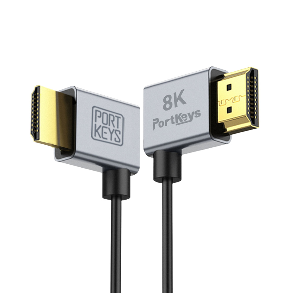 Комплект кабелей Portkeys 2.5mm Ultra-Thin HDMI 8K 0.3м/1м 