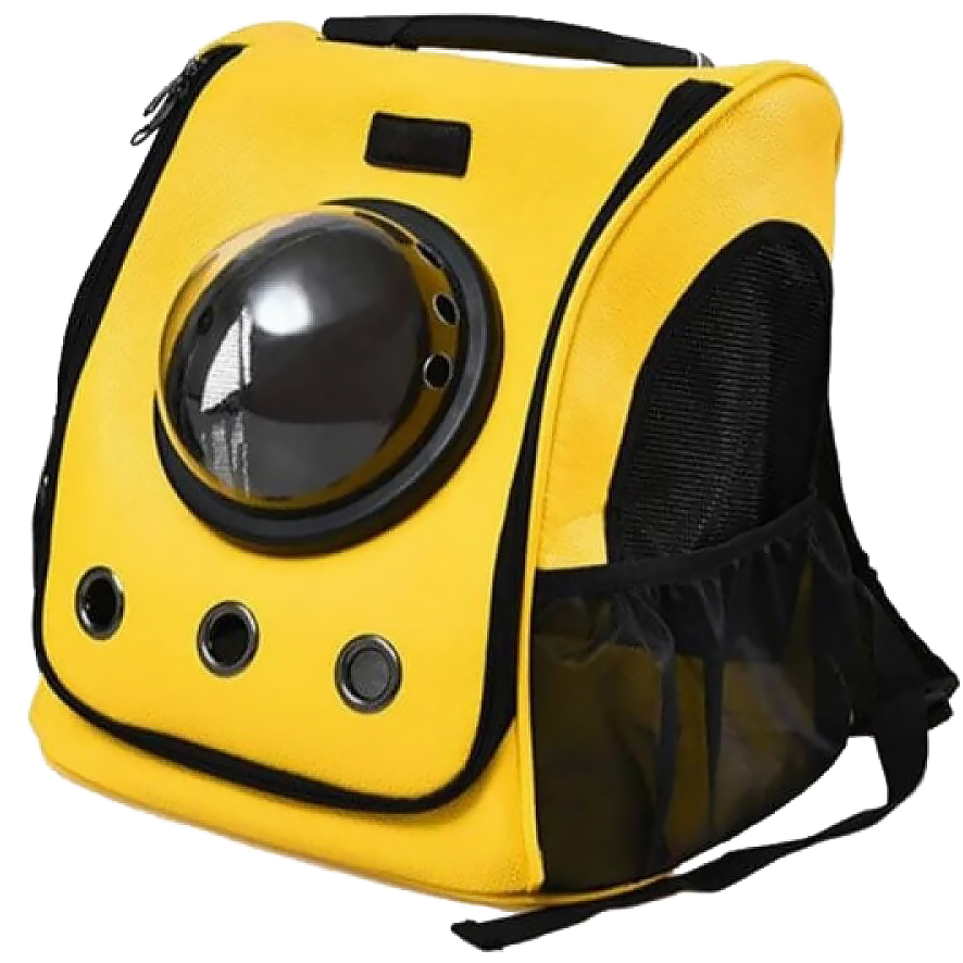Рюкзак-переноска Little Beast Star Pet School Bag Breathable Space Жёлтый 