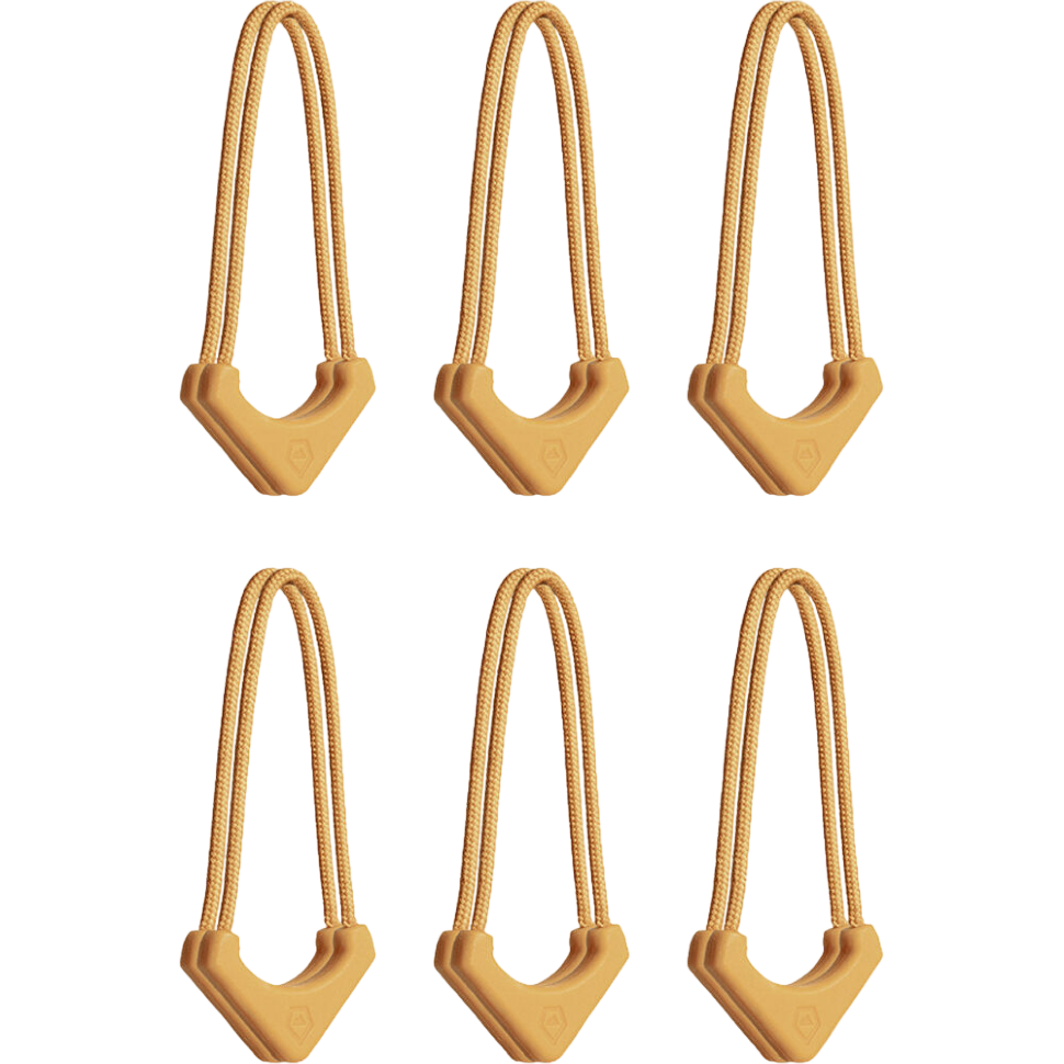 Пуллер-петля для молнии WANDRD WORRYLESS Zipper Puller Жёлтая (6 пар) 