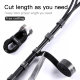 Лента для стяжки Baseus Colourful Circle Velcro strap 1м Чёрная - Изображение 105568