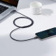 Кабель Baseus Crystal Shine CW-FXP USB - Lightning 2.4A 2м Чёрный - Изображение 206450