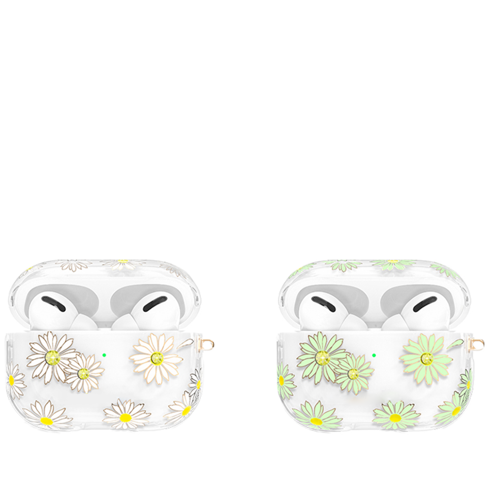 Чехол PQY Spring для Apple AirPods Pro Маргаритки 