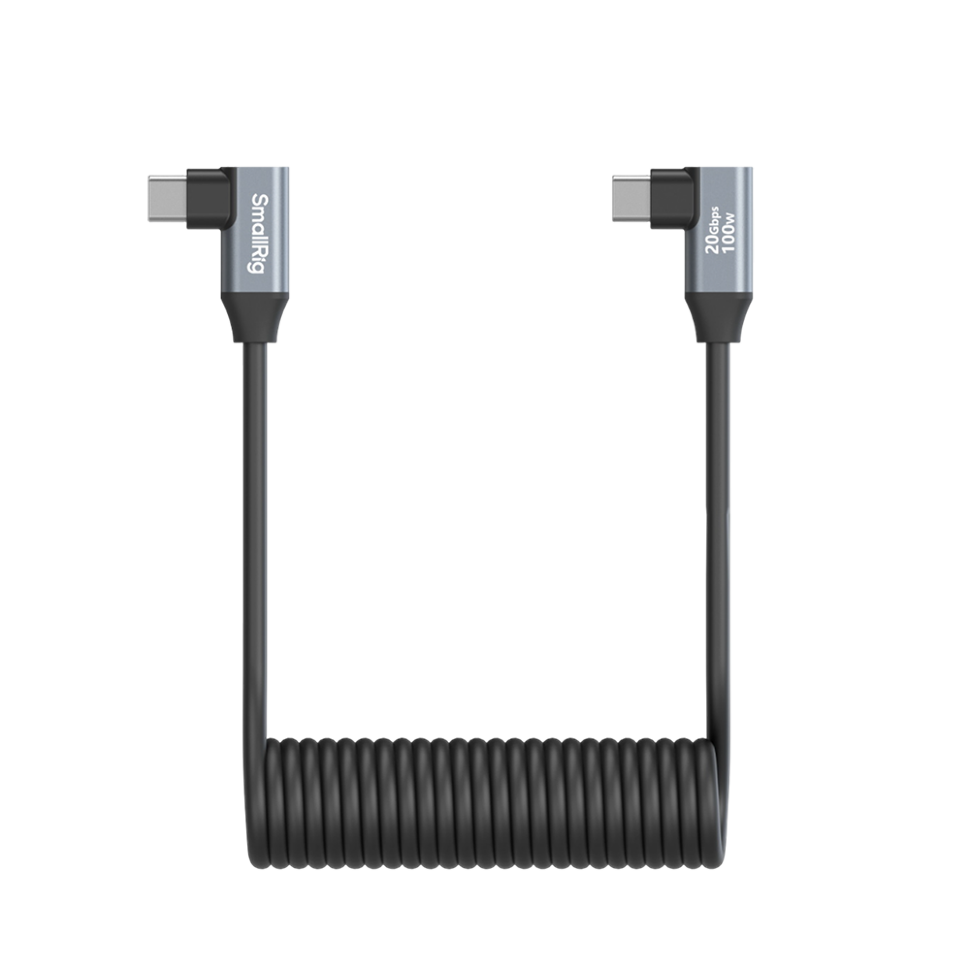 Кабель SmallRig 4793 Type-C Angled Coiled 100W 
