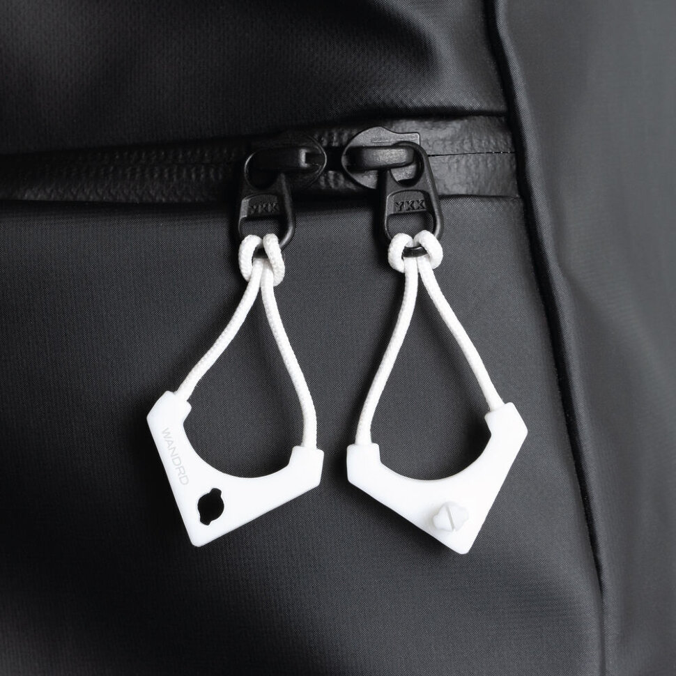 Пуллер-петля для молнии WANDRD WORRYLESS Zipper Puller Белая (6 пар) WLZP-CW-1