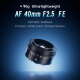 Объектив 7Artisans Lite AF 40mm F2.5 E-mount - Изображение 288665