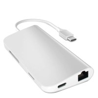 Артикул: 28470. Хаб Satechi Type-C Multi-port Adapter 4K with Ethernet Серебро