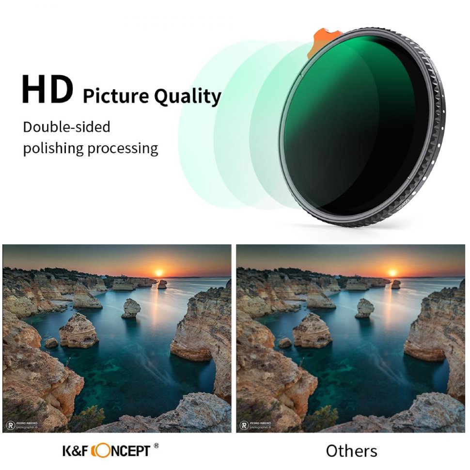 

Светофильтр K&F Concept Nano-X ND2-400 77мм KF01.1465