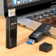 Картридер HOCO HB20 Mindful USB 3.0 SD/microSD Чёрный - Изображение 203115