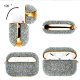 Чехол PQY Crystal Fabric для Apple AirPods Pro Серебро - Изображение 128677