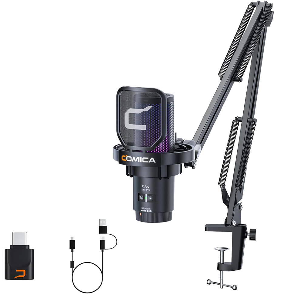 Микрофон Comica EJoy Uni Pro (A) беспроводной Чёрный 