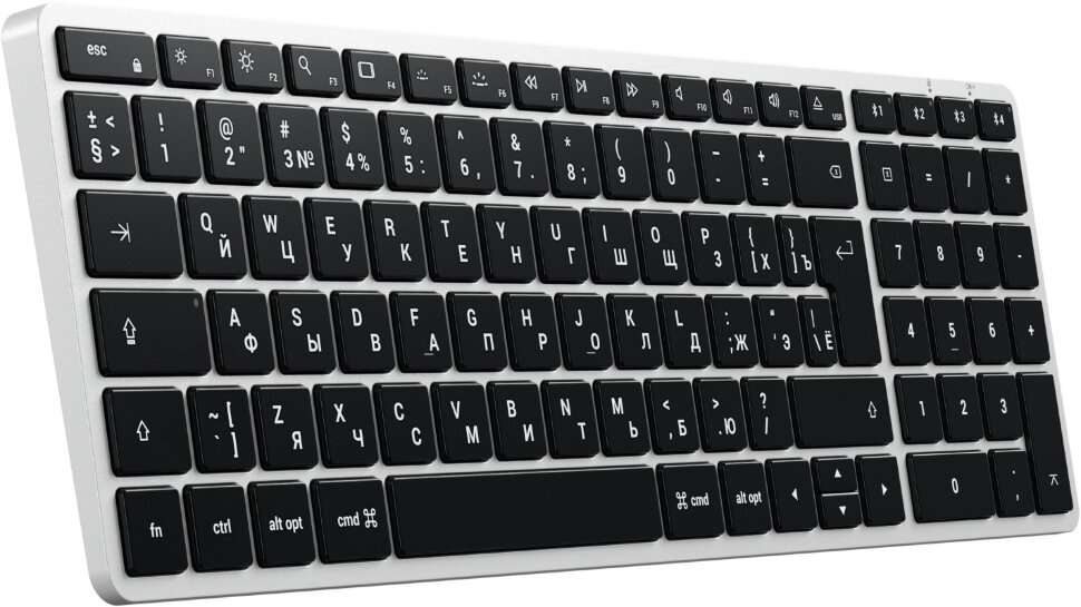 

Клавиатура Satechi Slim X2 Bluetooth RU Серебро ST-BTSX2S-RU