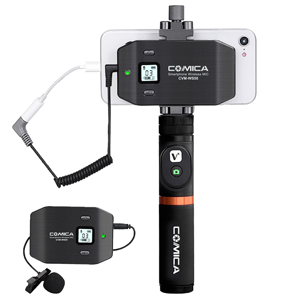 Радиосистема CoMica UHF CVM-WS50 A для смартфона с пультом (Уцененный кат. А) 