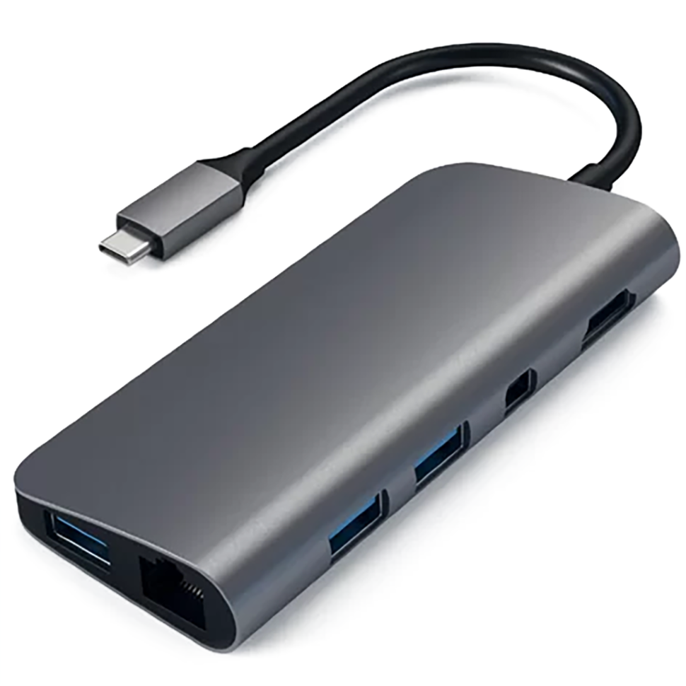 Хаб Satechi Type-C Multimedia Adapter Серый 