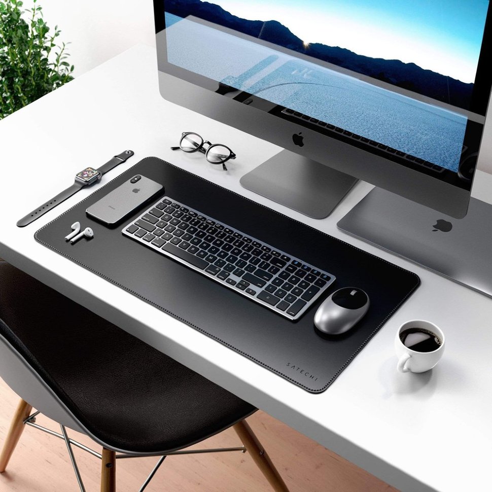 

Коврик Satechi Eco Leather Deskmate для компьютерной мыши Черный ST-LDMK