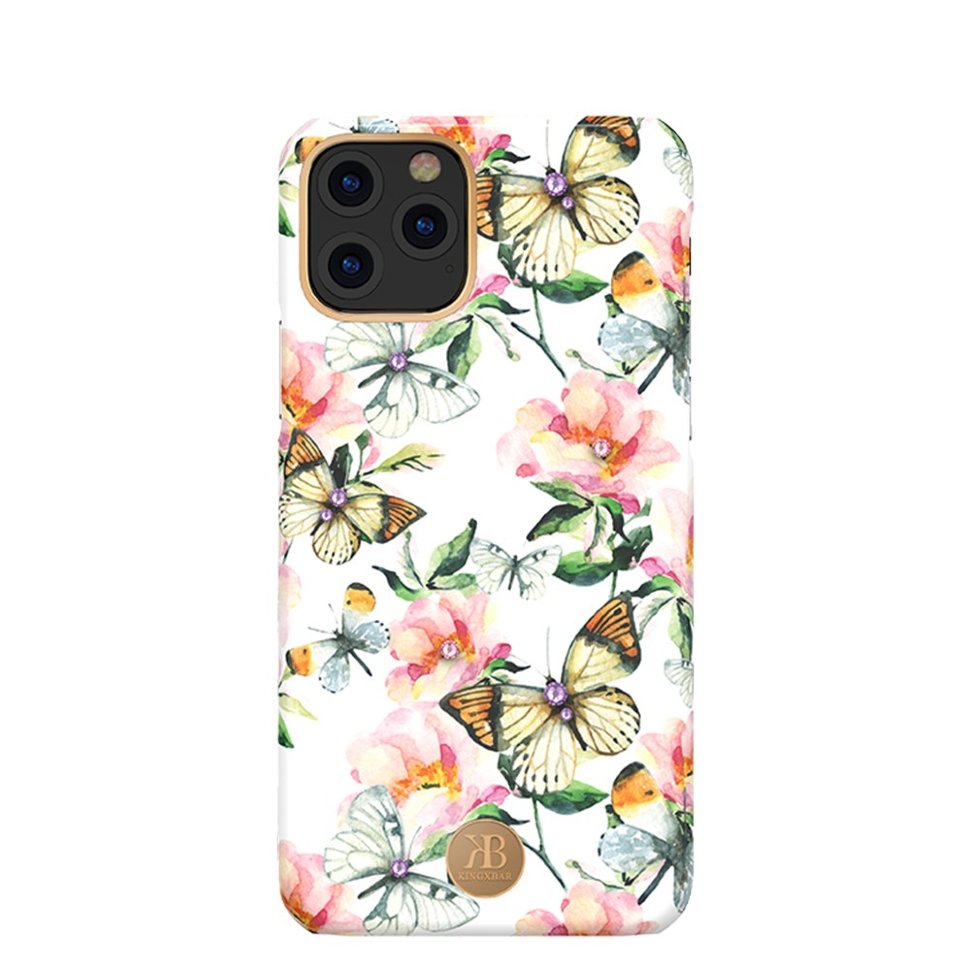 

Чехол PQY Blossom для iPhone 11 Pro Max Peach Flower Kingxbar IP 6.5" Blossom Series-Peach Flower