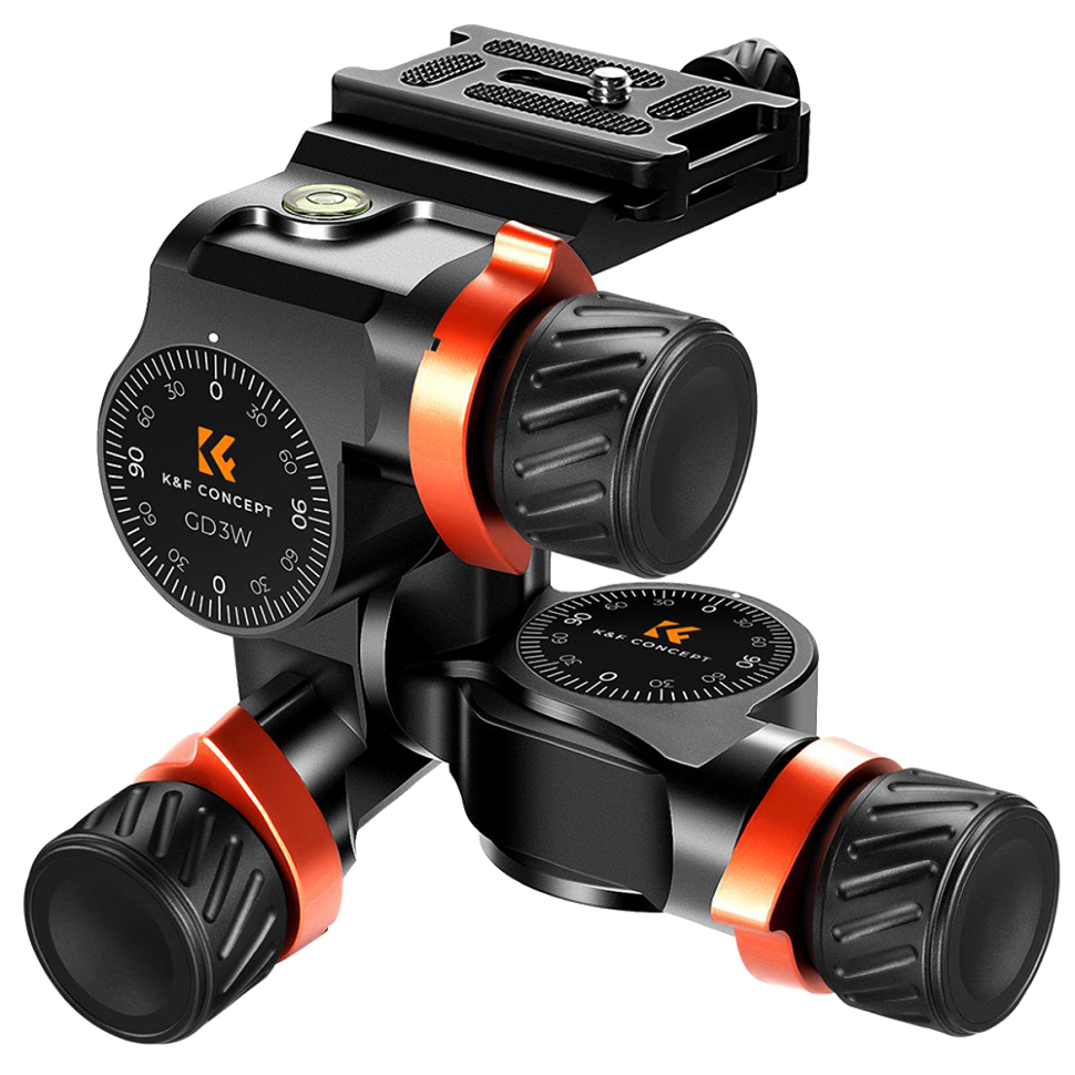 Штативаня голова K&amp;F Concept 3-Way Geared Tripod Head 