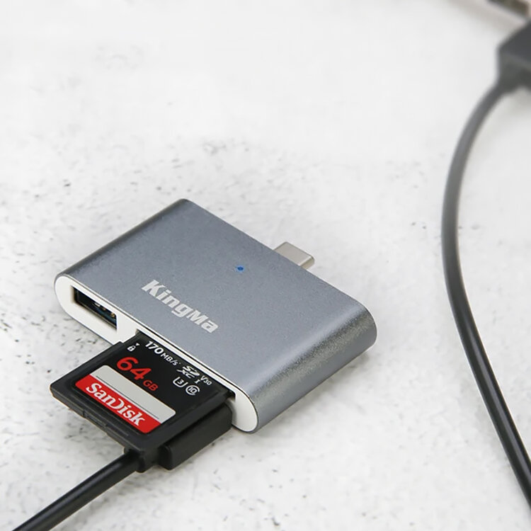 

Картридер KingMa BMU008 Type-C OTG