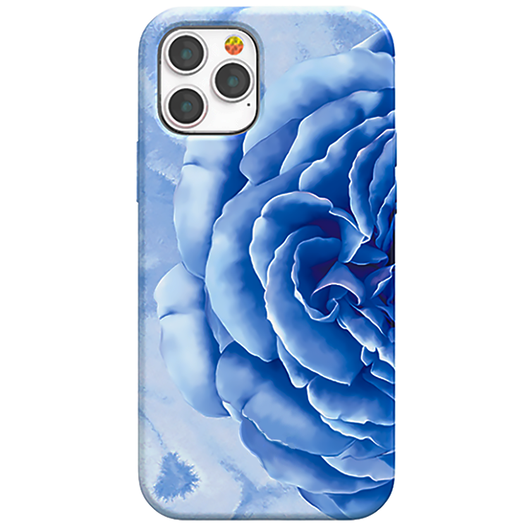 Чехол PQY Peony для iPhone 12 Pro Max Синий 