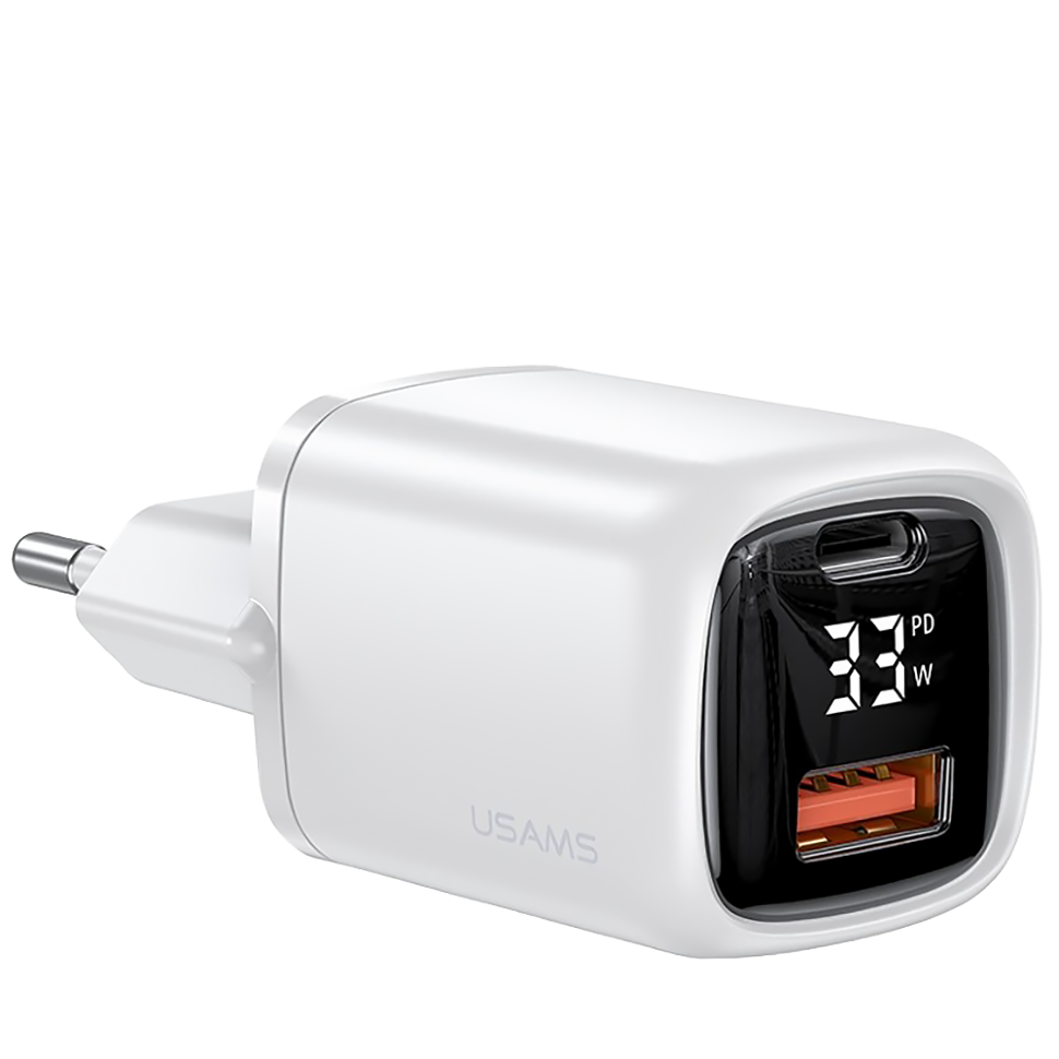 Сетевой адаптер USAMS CC152 T46 33W (EU) Белый 