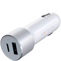 Артикул: 28474. Автомобильное зарядное устройство Satechi 72W Type-C PD Серебро