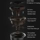 Термокружка Kiss Kiss Fish MOKA Smart Cup OLED 430мл Чёрная с кожаным ремешком - Изображение 111562