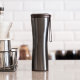 Термокружка Kiss Kiss Fish MOKA Smart Cup OLED 430мл Чёрная с кожаным ремешком - Изображение 111566
